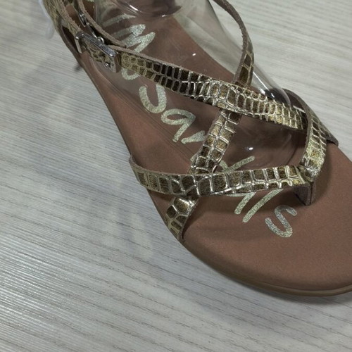 Oh My Sandals women's gold platform sandals new