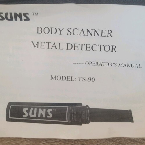 SUNS TS-90 handheld metal detector