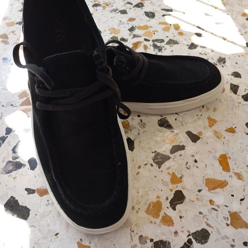 Zara men's casual shoes, navy blue, suede, size 44