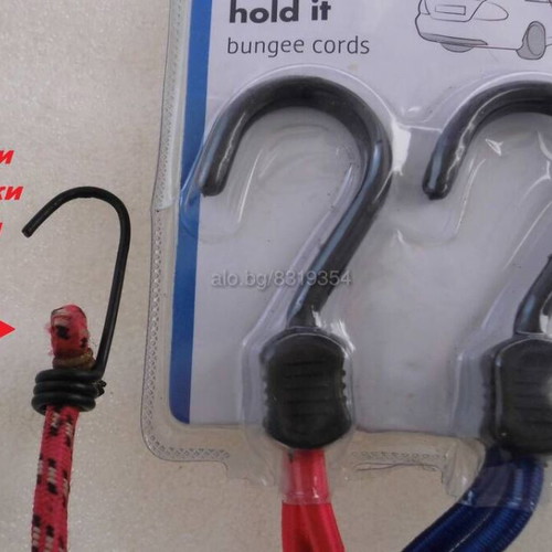 Reinforced elastic bungee cords for luggage fastening new, set of 2
