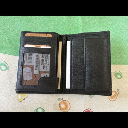 Lavor men's leather wallet new, black