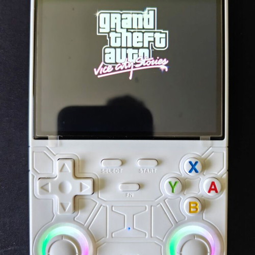 Original R36 Ultra retro handheld game console, 4.0-inch, white, 128GB, 22,000 games