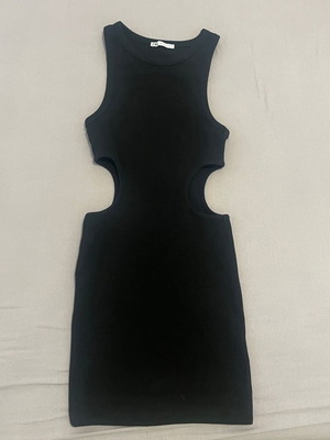 Zara mini dress black cut out size S used