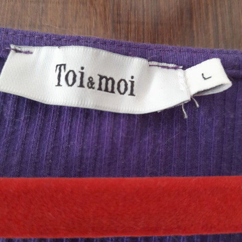 Toi&Moi fitted purple wrap top