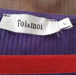 Toi&Moi fitted purple wrap top