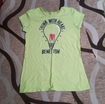 T shirt κορίτσι 14 Benetton πράσινο σαν καινούργιο