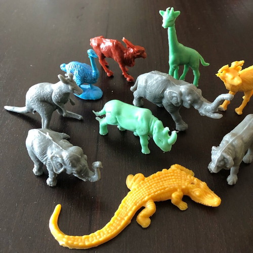 Biokonto jungle animals plastic like new