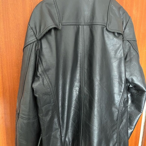 Authentic leather jacket used, black, size M/L