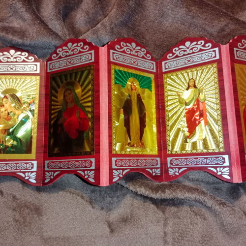Pentaptych religious icons used