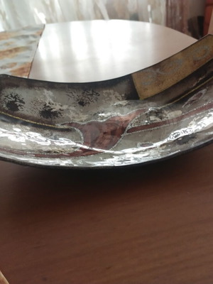 Luxury decorative art glass bowl modern platter new