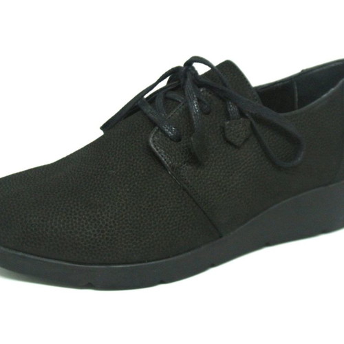 Aerostep leather anatomical shoes black new, size 38