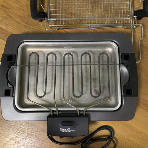Delonghi BQ80.X Electric Table Grill 2450W like new, stainless steel