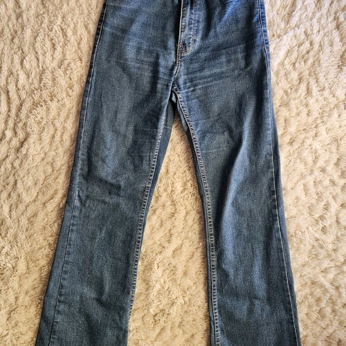 Bershka dark blue flared jeans like new