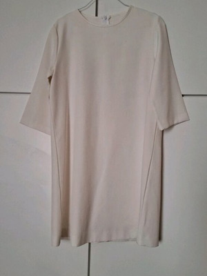 White dress knee-length like new