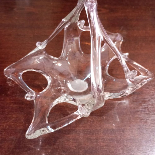 Murano Italy bowl new, crystal with unique design