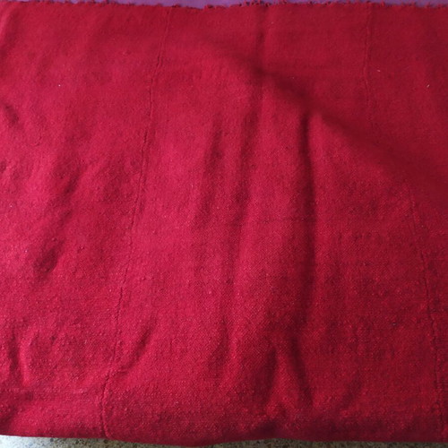 Woolen flokati for double bed 2.40 x 1.70 like new, red