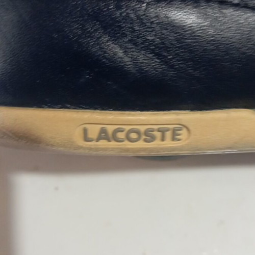 Lacoste sneakers used, leather, size 45, dark blue