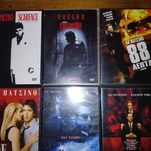 Al Pacino DVD set like new, 6 movies with subtitles