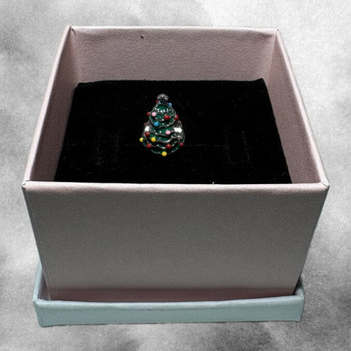 Pandora Christmas Tree Charm new, sterling silver and enamel