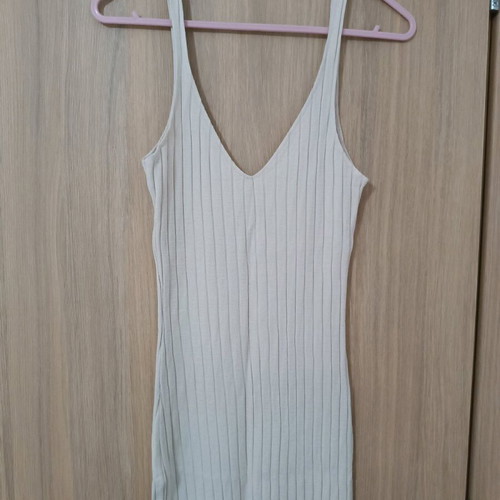 Zara midi fitted dress like new, beige, size S