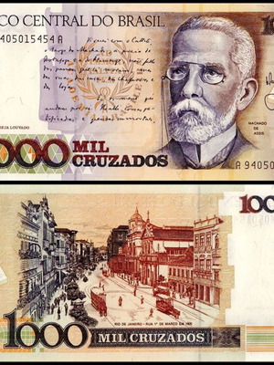 Βραζιλία 1.000 Cruzados 1987-1988 χαρτονόμισμα καινούργιο