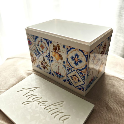 Personalized jewelry storage box with name