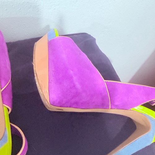 Jessica Simpson summer heels like new, multicolor, size 36