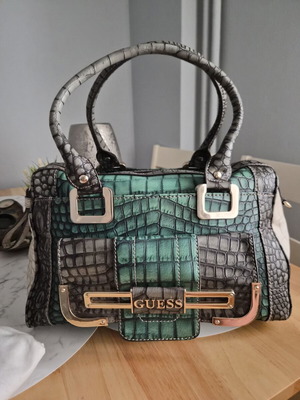 Guess Vintage Y2K Large Handbag McBling Style
