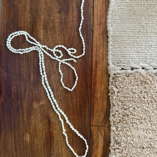Necklace with genuine freshwater pearls, handmade, new