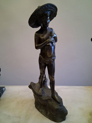 Antimony sculpture used, 1980s vintage