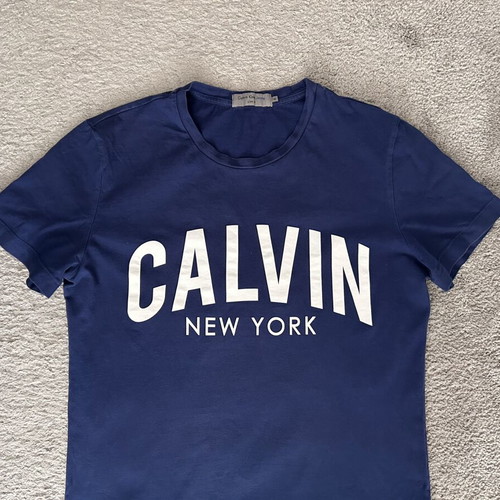 Calvin Klein Jeans Mens Blue Tibokoy Slim T-Shirt M like new