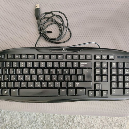 Logitech Keyboard Classic 200 used, Greek classic keyboard