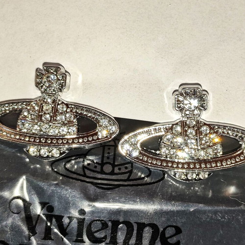 Vivienne Westwood Vintage Y2K Silver Saturn Earrings