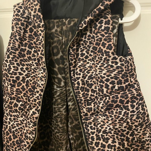 Animal print Lumina pants and hooded vest new