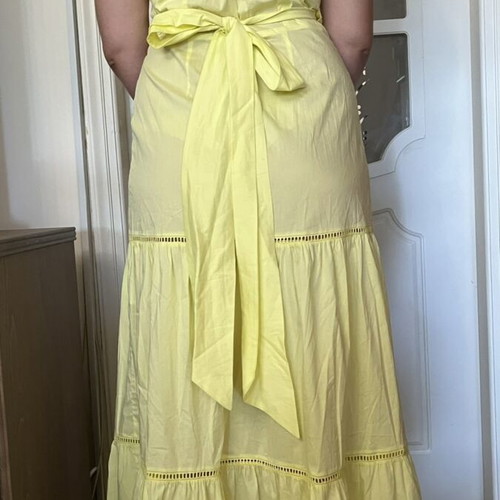 ZINI Boutique Maxi Dress lemon yellow, like new