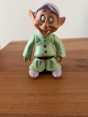 Vintage Disney Dopey figure 1992 Mattel used, Snow White & Seven Dwarfs