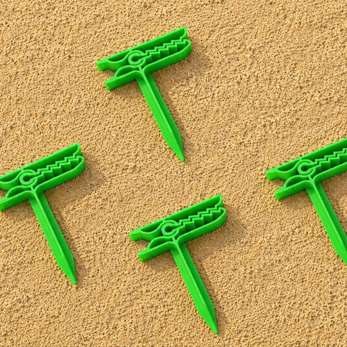 Towel Clips Set of 4 for Beach Towels, New, 3D Printed PETG