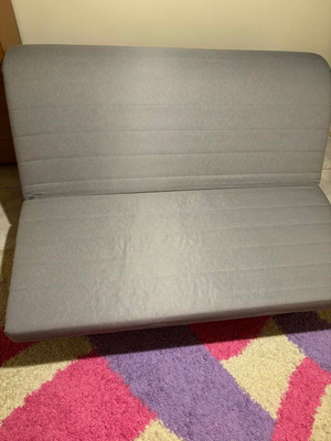 IKEA Lycksele Lövås Sofa Bed like new, fuchsia cover included
