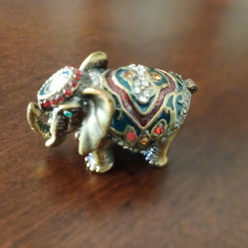 Collectible animal jewelry box set of 5 with mirror, new