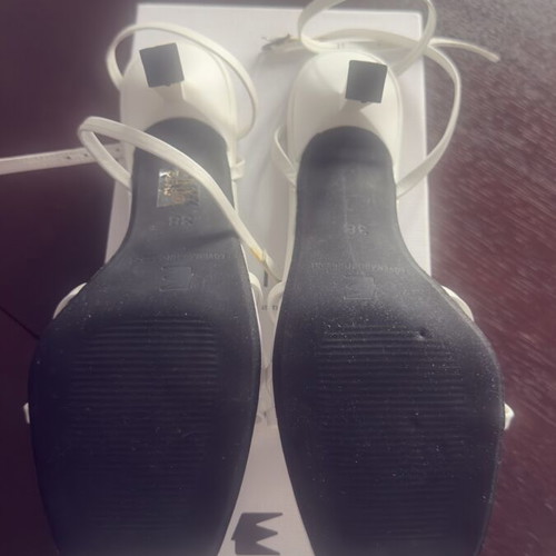 Esiot white sandals new, ideal for weddings, size 38