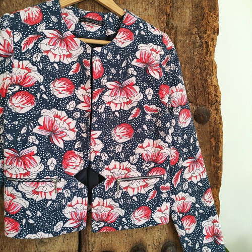 Atmosphere floral cropped blazer like new
