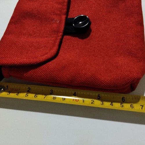 Red Shoulder Bag used, 17x17 cm