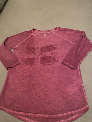 Napapijri women's t-shirt used, pink with 3/4 sleeve