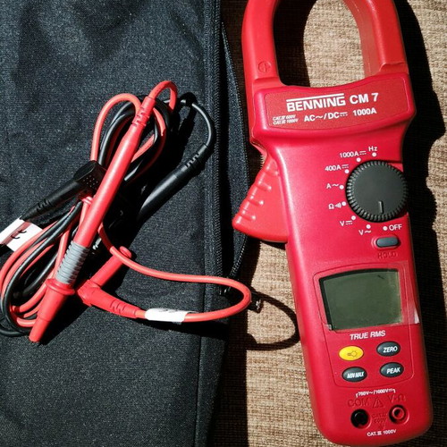Benning CM 7 1000A Clamp Meter like new