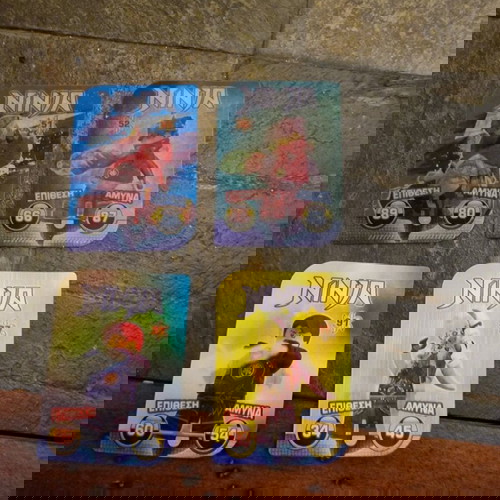 Κάρτες Lego Ninjago μεταχειρισμένες με μαγνητάκια, σετ 4 τεμαχίων