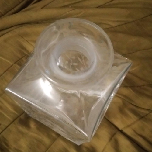 Crystal Engraved Decanter from England new