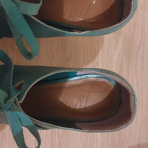 Lily's Cleet leather women's sandals used, turquoise, size 37