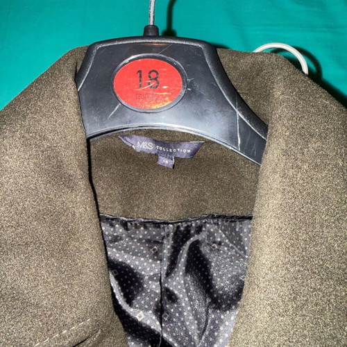 Marks and Spencer coat like new, size 18, gray and brown