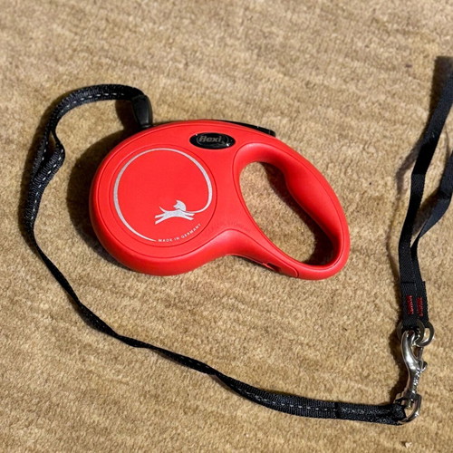 Hexi dog leash 8m for small dogs new, red