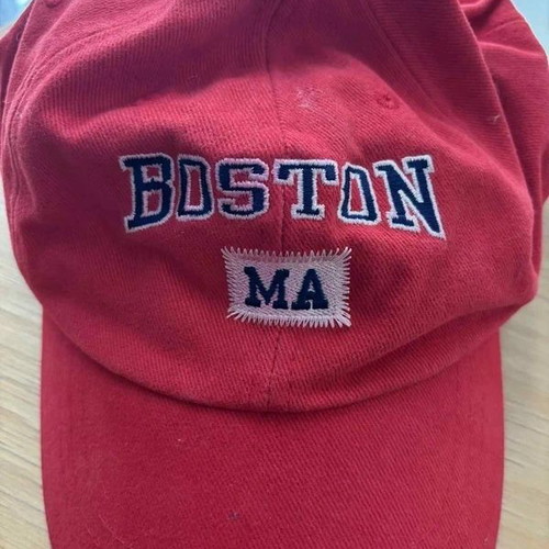 Jockey hat used, red, size M, cotton polyester